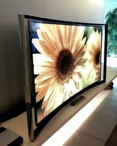 Samsung S9C OLED TV von der Seite