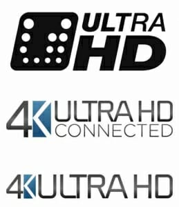 4K Ultra HD Logos