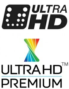 Das Ultra HD Logo der CEA (oben) deckt nur die Mindestvoraussetzungen ab. Das Ultra HD Premium Logo (unten) trifft auch Aussagen zur Bildqualität