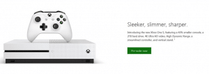 Wohl ein Screenshot von der offiziellen Xbox.com Seite mit der Xbox One S