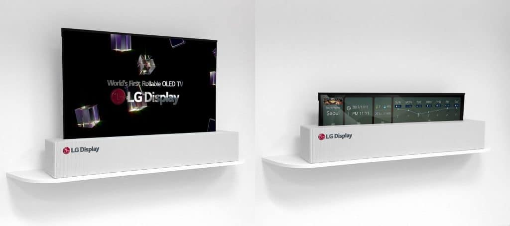 LGs aufrollbarer OLED-Prototyp von der CES 2018 soll im nächsten Jahr in den Handel kommen