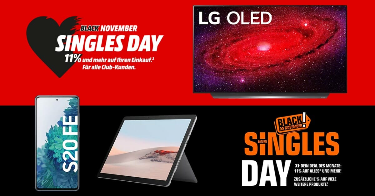 Singles Day Mediamarkt De Gewahrt Club Mitgliedern 11 Auf Alles Nur Heute