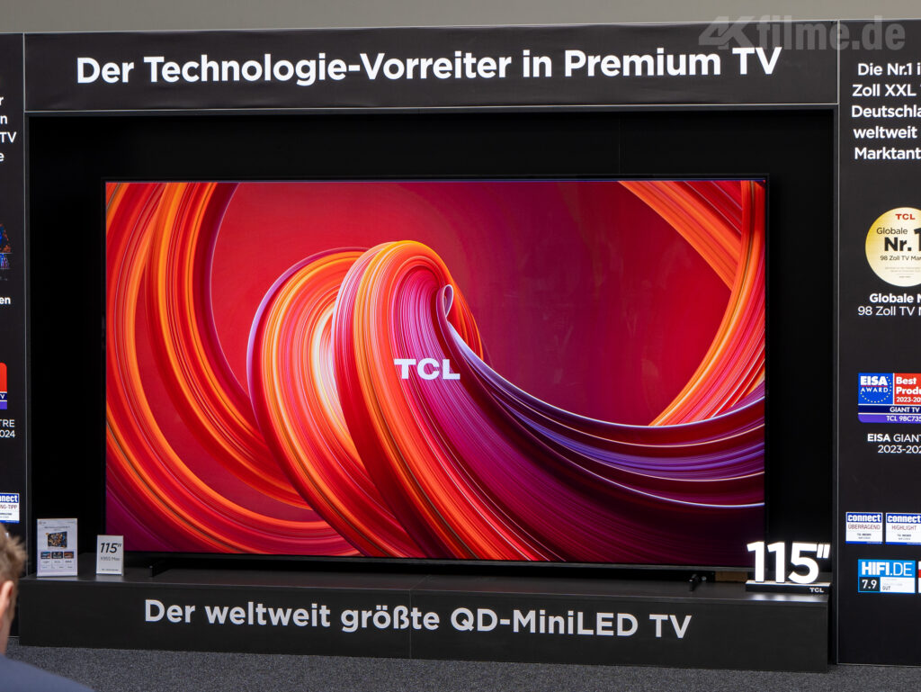 TCL 115X955 mit 115 Zoll liefert wahres Heimkino-Feeling