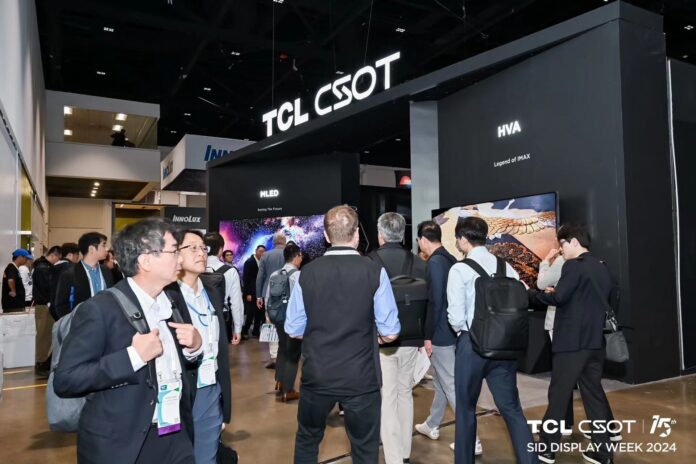 TCL CSOT zeigt neue Display-Technologien auf der Display Week 2024.