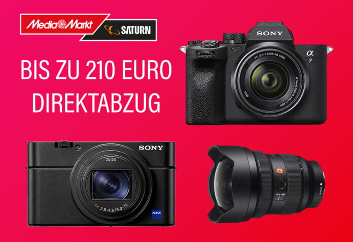 Bis zu 210 Euro Direktabzug auf ausgewählte Kameras, Objektive und Zubehör von Sony!