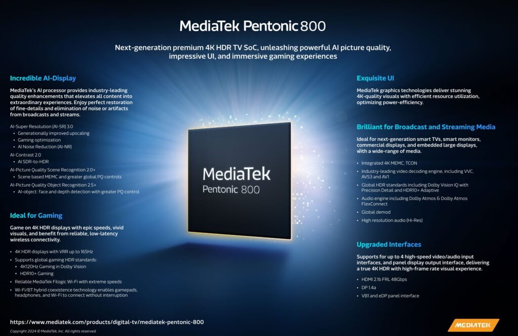Die technischen Daten des MediaTek Pentonic 800.