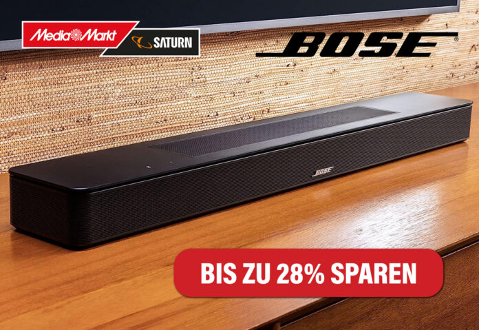 Bis zu 28 Prozent auf beliebte Soundbar-Modelle von BOSE sparen!