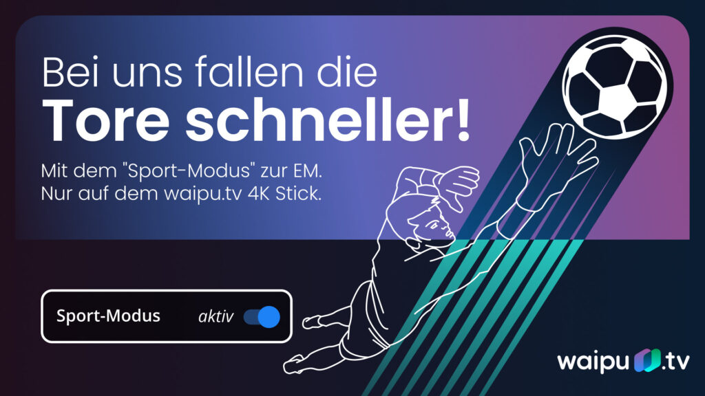 Der Sport-Modus von waipu.tv steht ab sofort zur Verfügung.