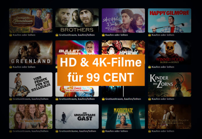 Über 600 File in HD und 4K-Qualität für je nur 99 Cent Leihen! Nur auf Amazon Prime Video!