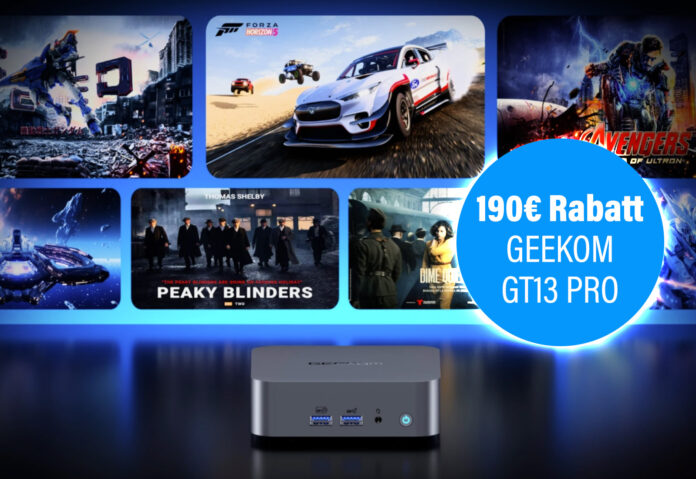 Sichere dir 190 Euro Rabatt zusätzlich auf bereits reduzierte Preise des Geekom GT13 Pro Mini-PC