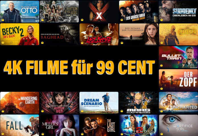 Großartige Auswahl an 4K Filmen für je nur 99 Cent (leihen) auf Prime Video