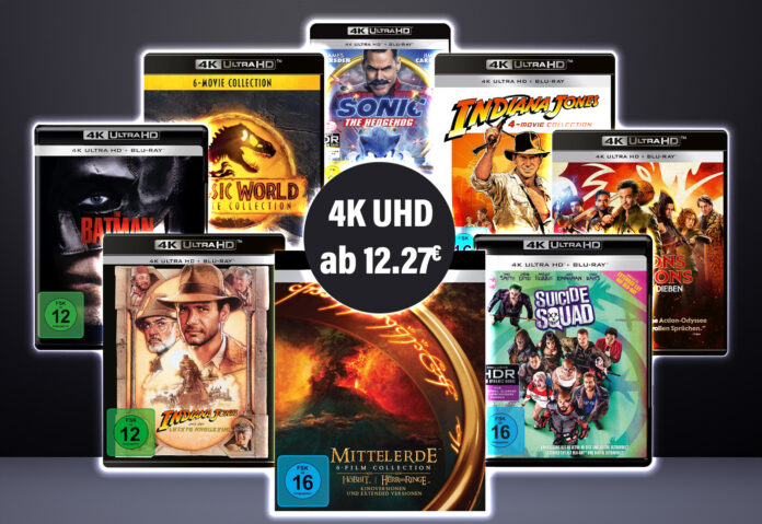 Sichert euch günstige 4K UHD Blu-rays ab 12.27 Euro!