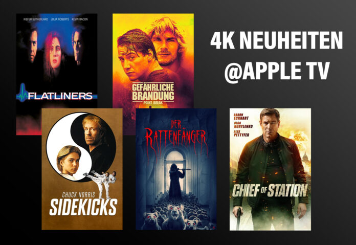 Die jüngsten 4K Ultra HD Filme als Upgrade und Neuzugänge auf Apple TV