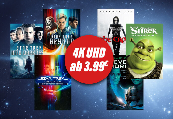 Alle Star Trek-Filme in 4K Ultra HD reduziert auf je 5.99 Euro auf Apple TV + weitere Angebote