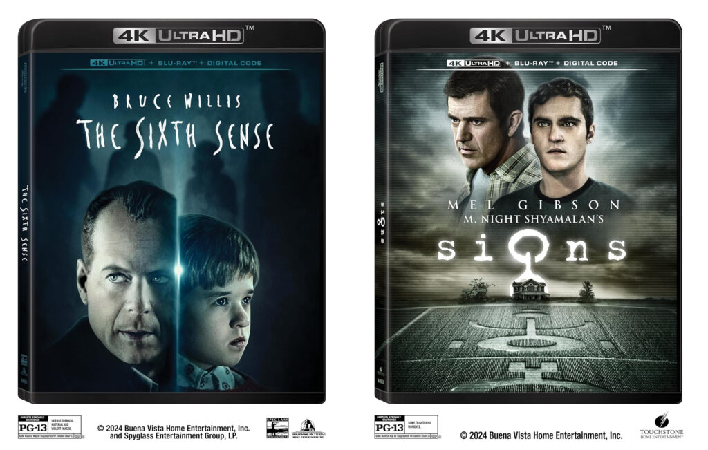 Leider sind die 4K Blu-rays für "The Sixth Sense" und "Signs - Zeichen" derzeit nur in den USA erhältlich