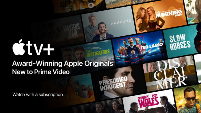 Apple TV+ lässt sich bald über Prime Video buchen.