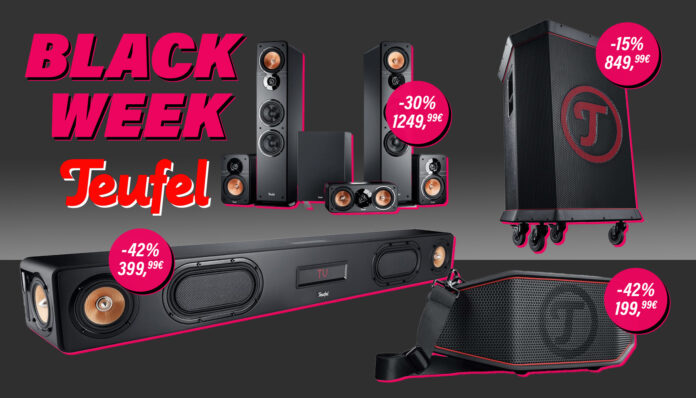 Wir haben für euch alle TEUFEL Black Week Angebote nach Preis und Ersparnis sortiert!