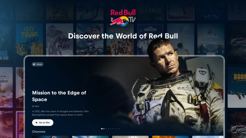 Red Bull TV steht als App für diverse Systeme stramm.