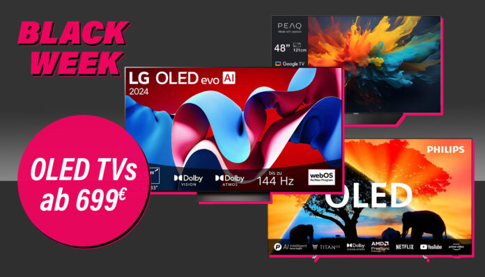 OLED Fernseher werden am Black Friday-Wochenende bereits ab 699 Euro angeboten