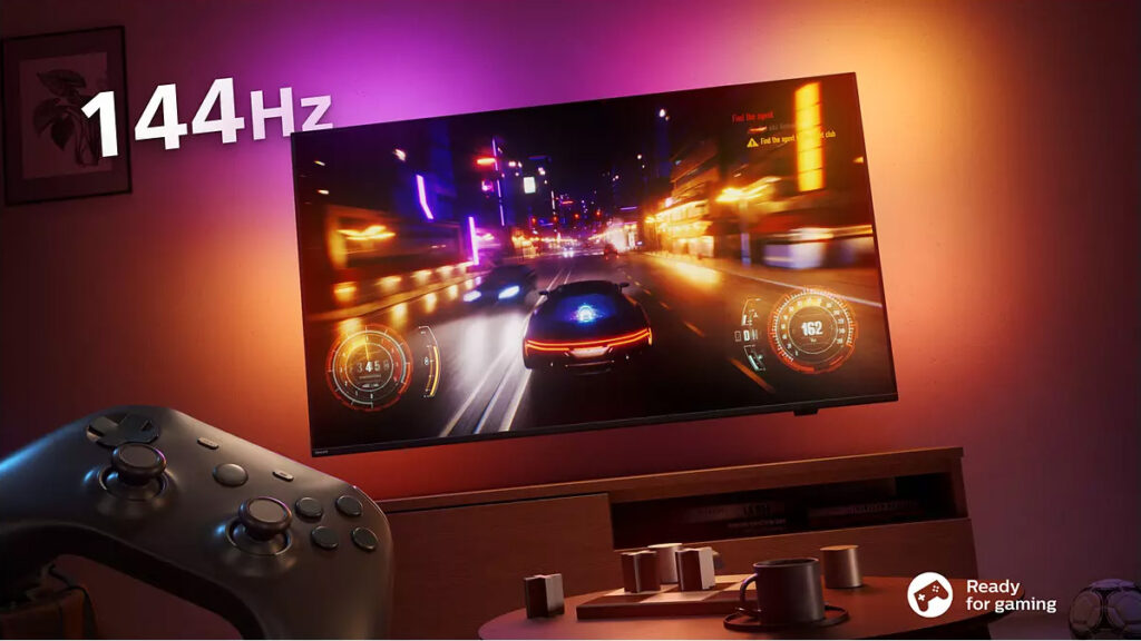 Dank HDMI 2.1, 144Hz, VRR, ALLM uvm. ist der Philips The One auch für Gamer die beste Wahl