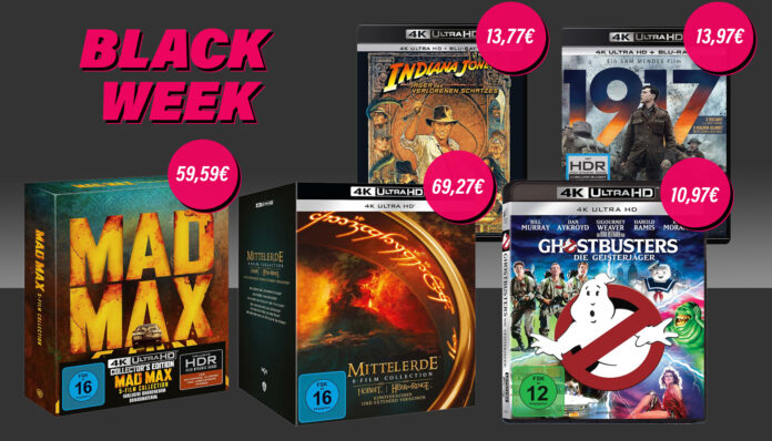 Eine XXL-Auswahl reduzierter 4K Ultra HD Blu-rays erwartet euch zur Amazon Black Week