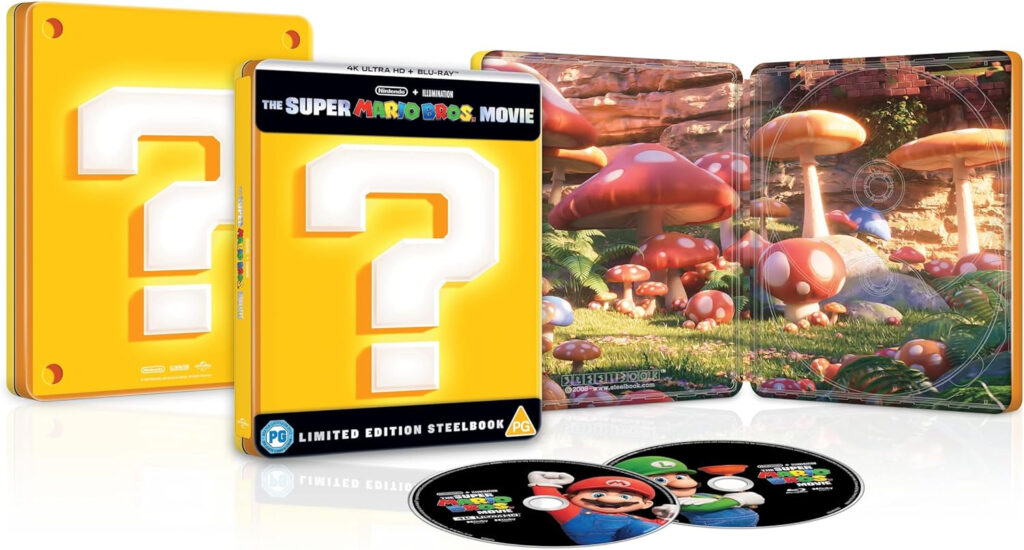 Es ist relativ wahrscheinlich, dass das neue Steelbook zu "Der Super Mario Bros. Film" das gleiche Design wie die UK-Version hat. 