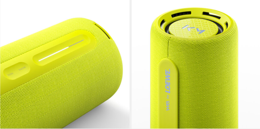 Absolutely stylish: Der Loewe We. Her Pro x Kylian Mbappé Bluetooth Speaker in Neon