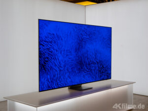 Blau-Darstellung auf dem RGB-Micro-LED-TV von Samsung auf der CES 2025