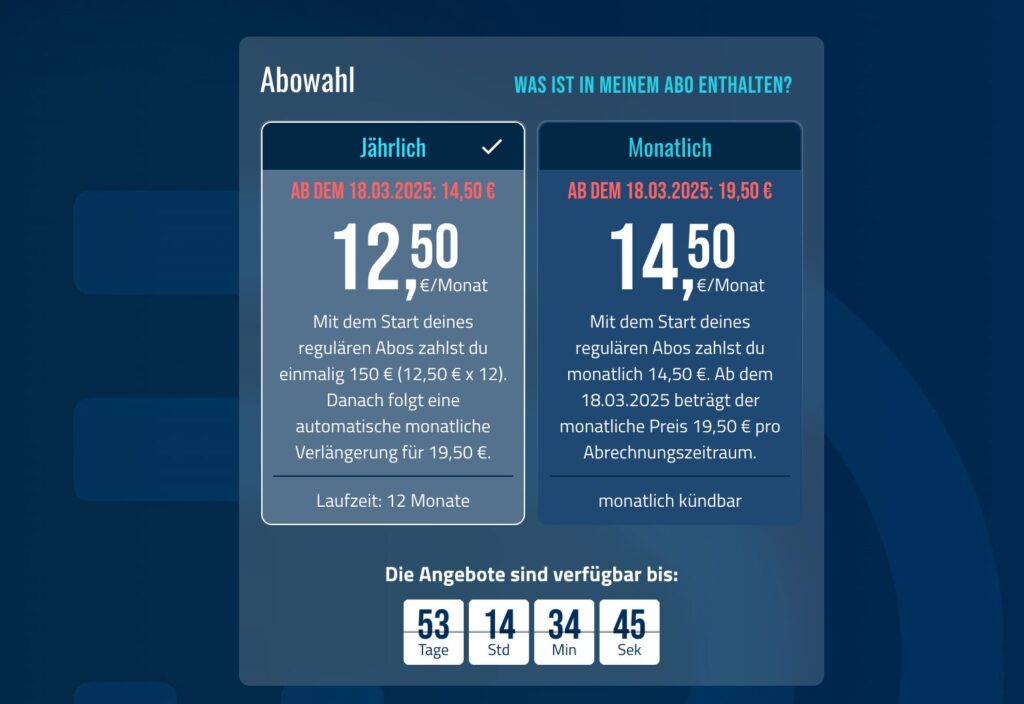 Dyn erhöht ab 18. März 2025 die Preise.