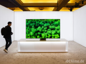 Grün-Darstellung auf dem RGB-Micro-LED-TV von Samsung auf der CES 2025