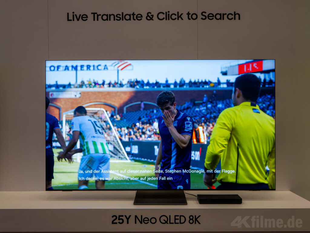 Live Translate auf Samsung Smart TVs 2025 übersetzt Untertitel in andere Sprachen in Echtzeit