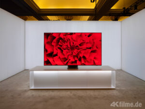 Rot-Darstellung auf dem RGB-Micro-LED-TV von Samsung auf der CES 2025