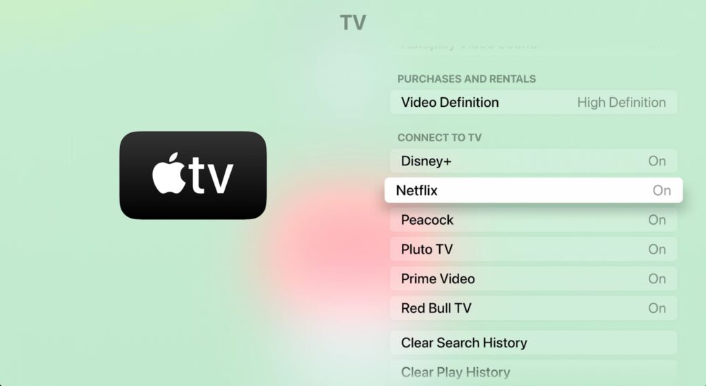 Die Inhalte von Netflix können nun direkt über die App von Apple TV gefunden werden.