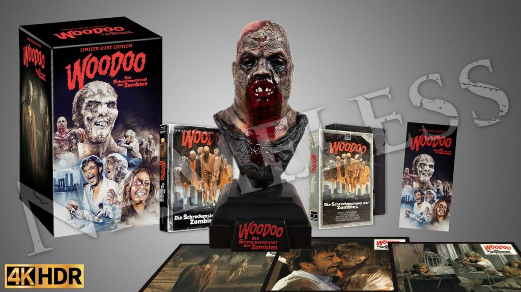 Die Special Edition von "Woodoo - Die Schreckensinsel der Zombies" inkl. Büste ist auf 111 Exemplare limitiert