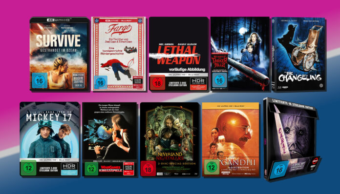 Neuheiten und Film-Vorbesteller auf 4K Ultra HD Blu-ray inkl. Mediabooks und Steelbooks!