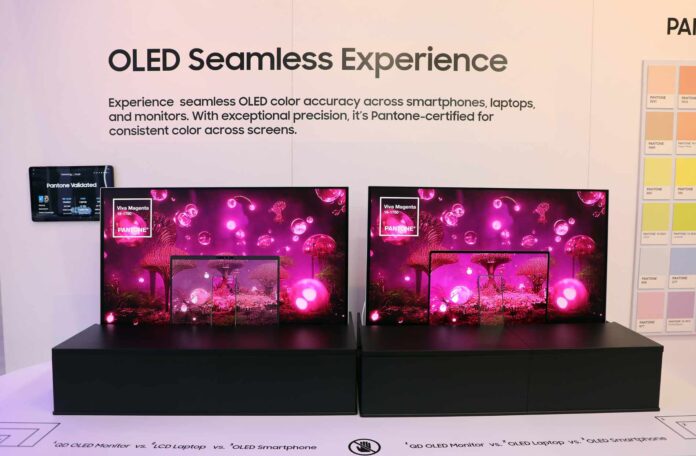 Samsung Display zeigt auf dem MWC 2025 OLED-Bildschirme mit 5.000 Nits.