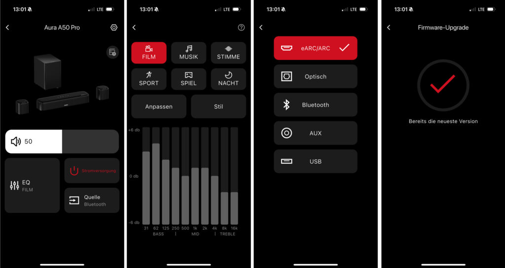 Über die kostenlose Ultimea-App erhaltet ihr Zugriff auf die umfassenden Equalizer-Einstellungen. 