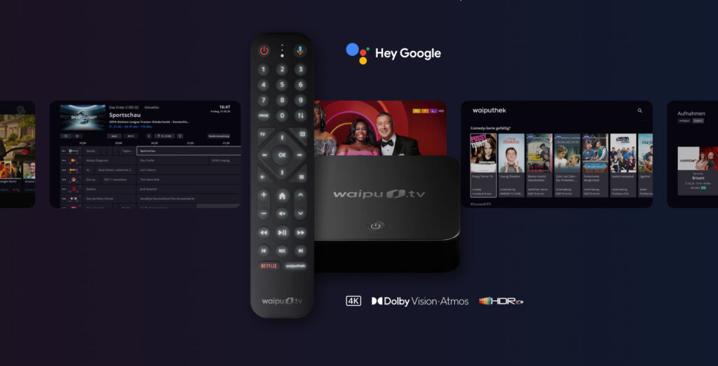 Die waipu.tv Box erlaubt den Zugriff auf den Google Play Store.