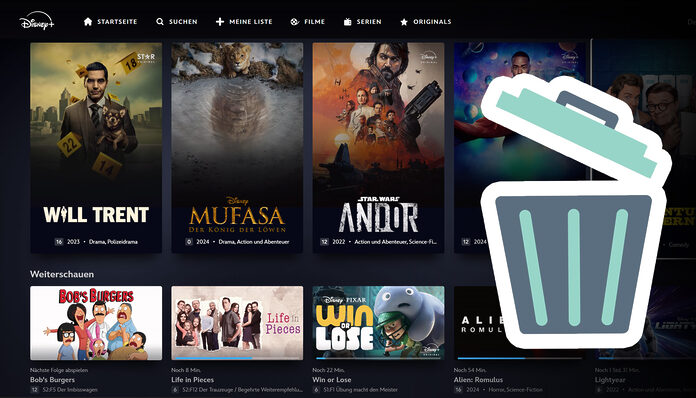 Disney+ lässt euch die Weiterschauen-Liste jetzt entmüllen.